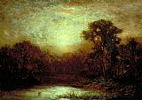 Edward Mitchell Bannister Canvas Paintings - Sunset